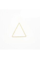 Metal Ring Triangle Brass x1