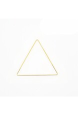 Metal Ring Triangle Brass x1