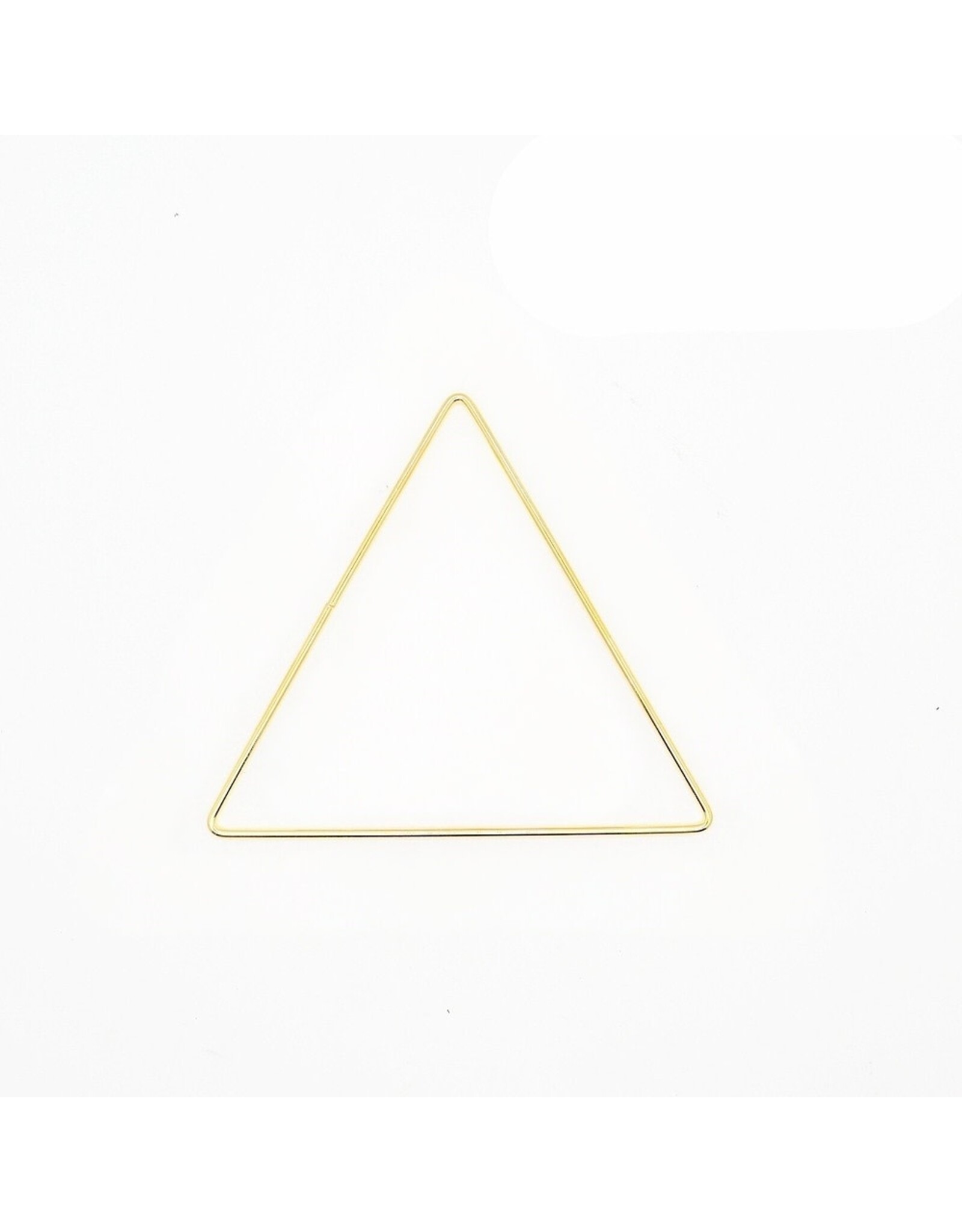 Metal Ring Triangle Brass x1
