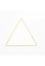 Metal Ring Triangle Brass x1