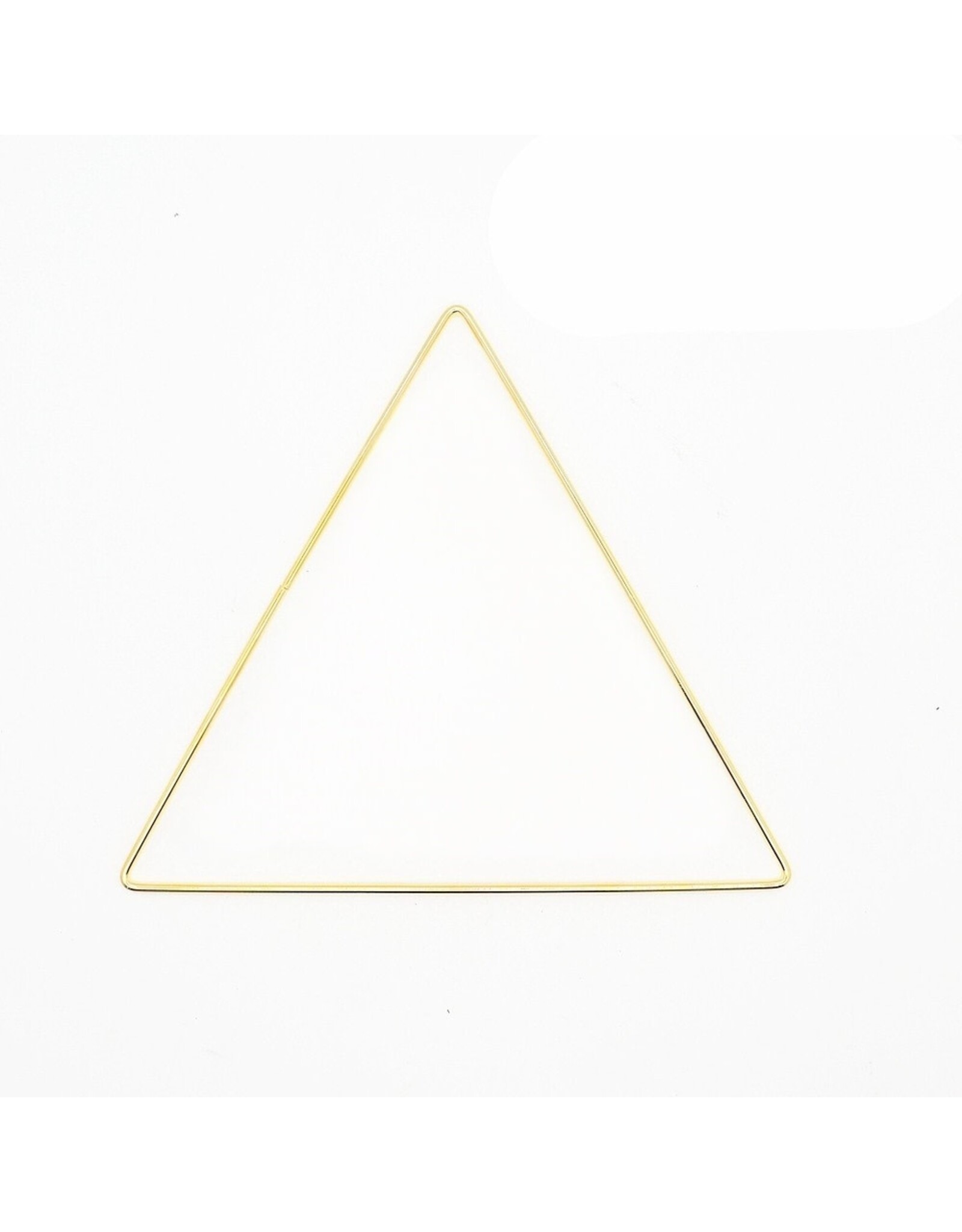 Metal Ring Triangle Brass x1
