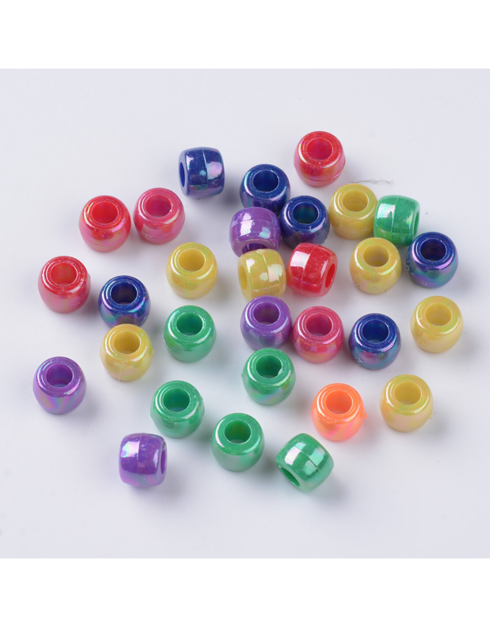 Crow Beads 8mm Opaque  AB Mix x250