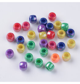 Crow Beads 8mm Opaque  AB Mix x250