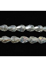 12x8mm  Drop Clear AB  x20