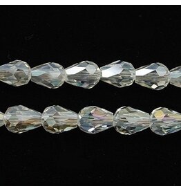 12x8mm  Drop Clear AB  x20