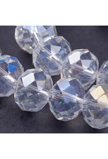 8x12mm  Rondelle Clear AB  x20