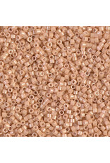 Miyuki db208 11 Delica  Opaque Tan Brown Gold Lustre
