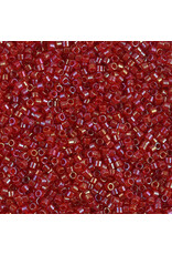 Miyuki db295 11 Delica   Red  AB Dyed c/l