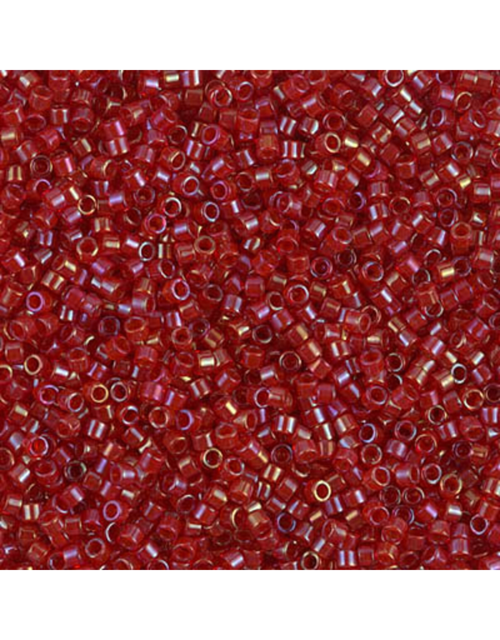 Miyuki db295 11 Delica   Red  AB Dyed c/l