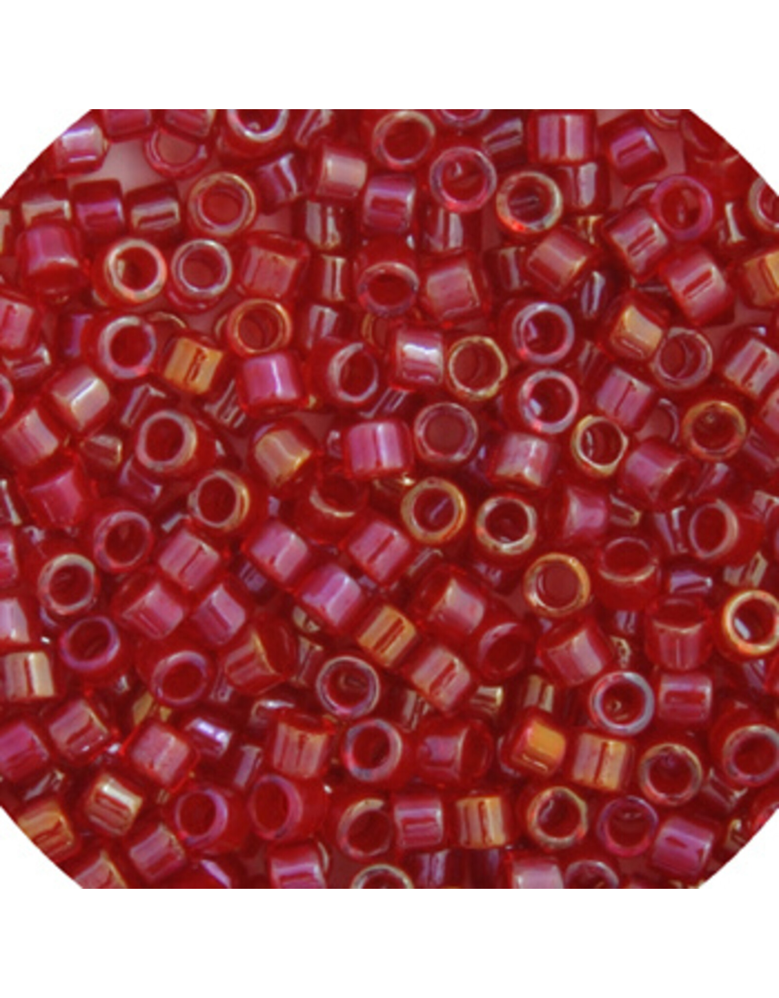 Miyuki db295 11 Delica   Red  AB Dyed c/l