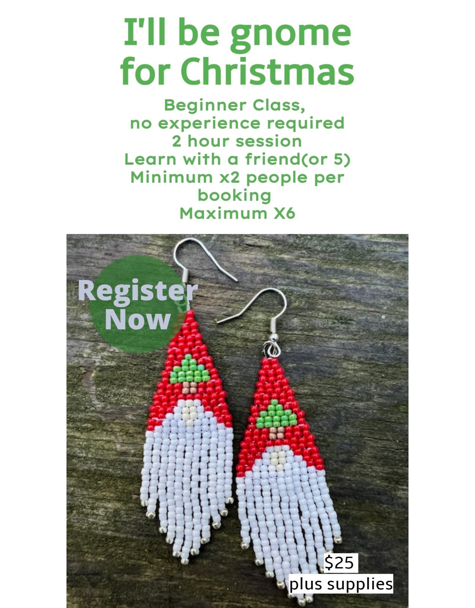 I'll Be Gnome for Christmas Earrings