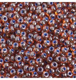 Czech 401811 6  Seed  Transparent Topaz Brown Blue c/l