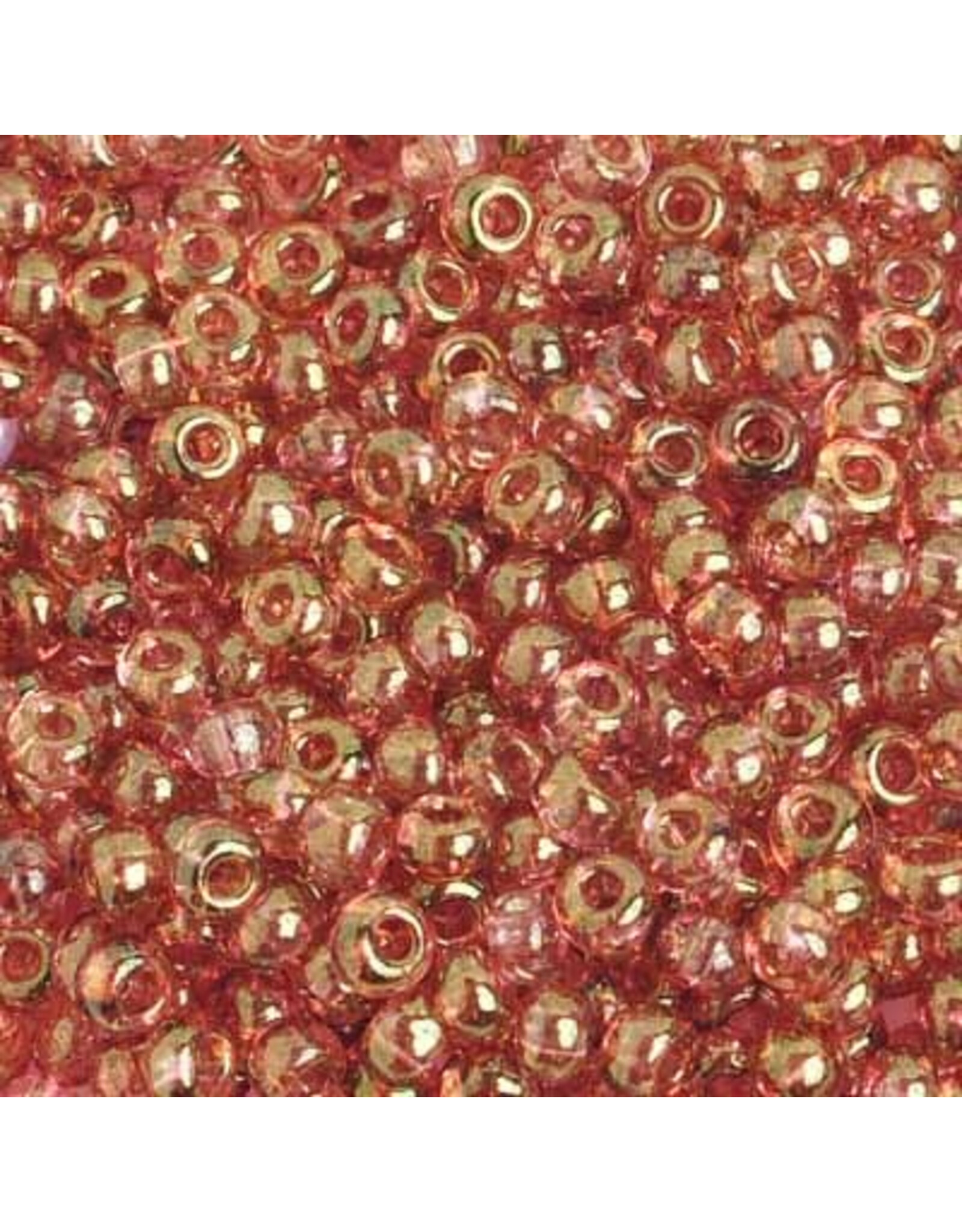 Czech 401053  6  Seed   Transparent Red Bronze Lustre