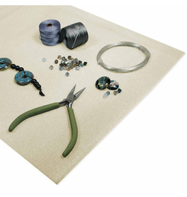 Bead Work Mat 13x13 inch  Cream