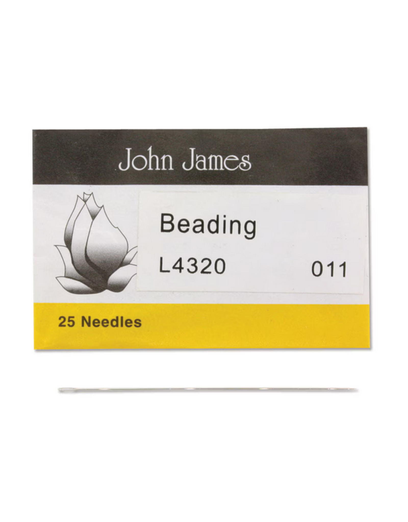 John James English Beading Needle Size 11  2"  x25