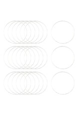 Round Link  30mm Brass Silver    NF