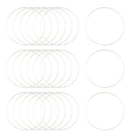 Round Link  30mm Brass Silver    NF