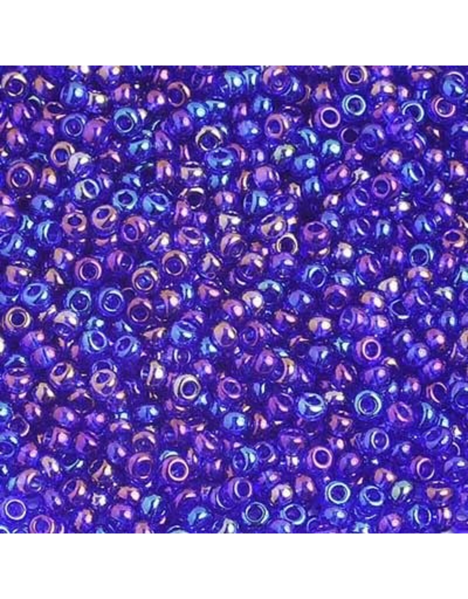 Czech 1240  10  Seed  Transparent  Navy  Blue AB