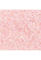 Czech 1271  10  Seed Transparent Light Pink AB