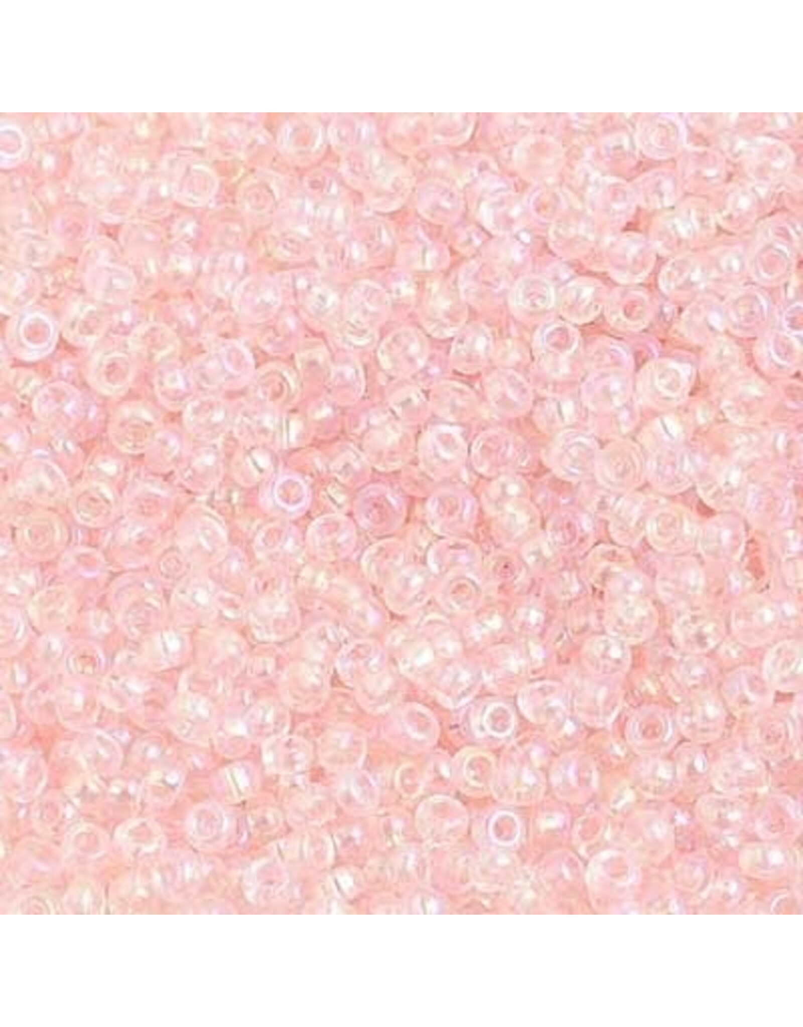 Czech 1271  10  Seed Transparent Light Pink AB