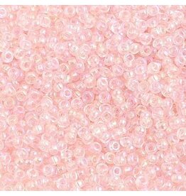 Czech 1271  10  Seed Transparent Light Pink AB