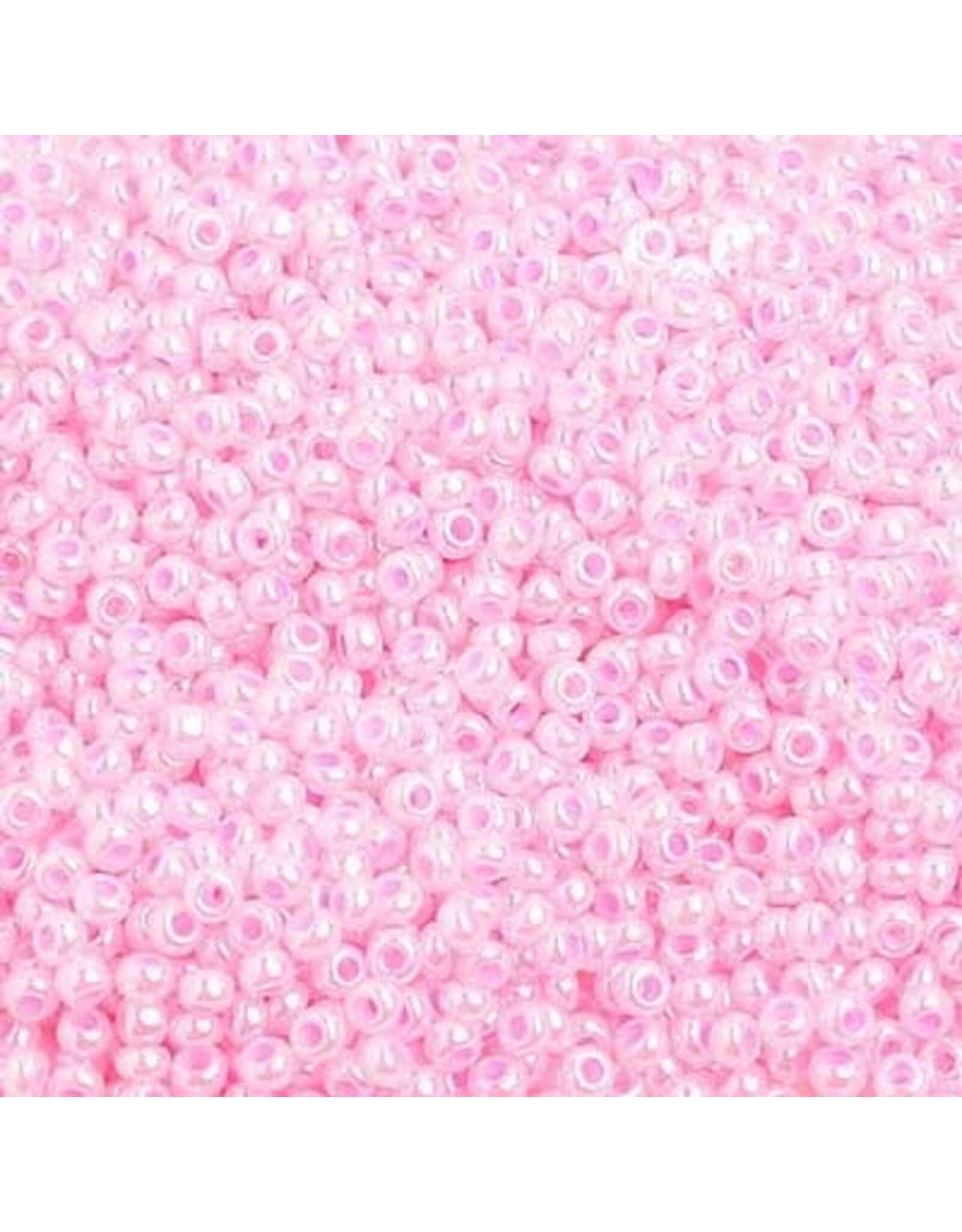 Czech 1429  10  Seed  Pink Rose Pearl Dyed