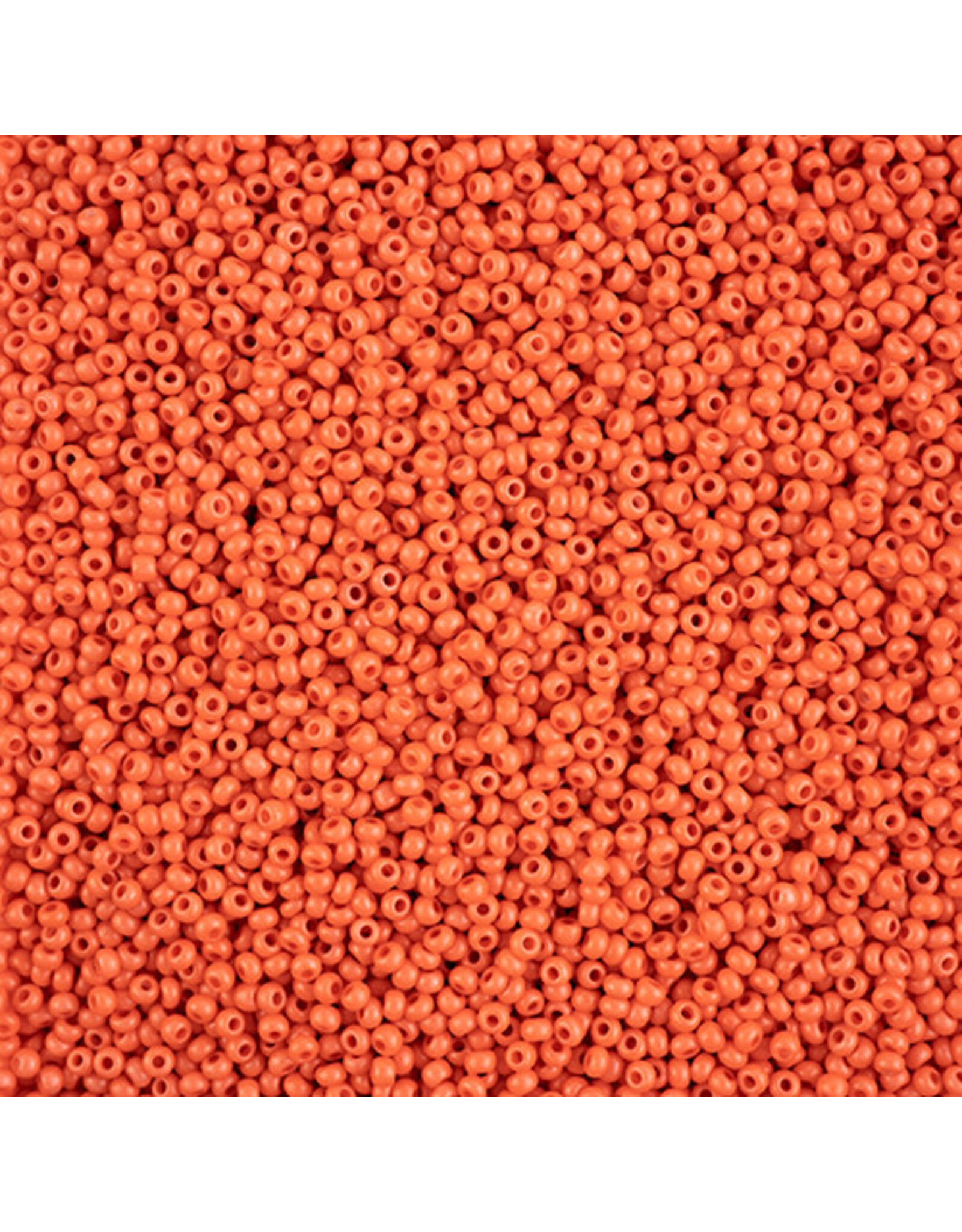 Czech 1561 10 Seed Opaque Orange Matte Terra Intensive