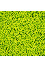 Czech 1565 10 Seed Opaque Light Green  Matte Terra Intensive