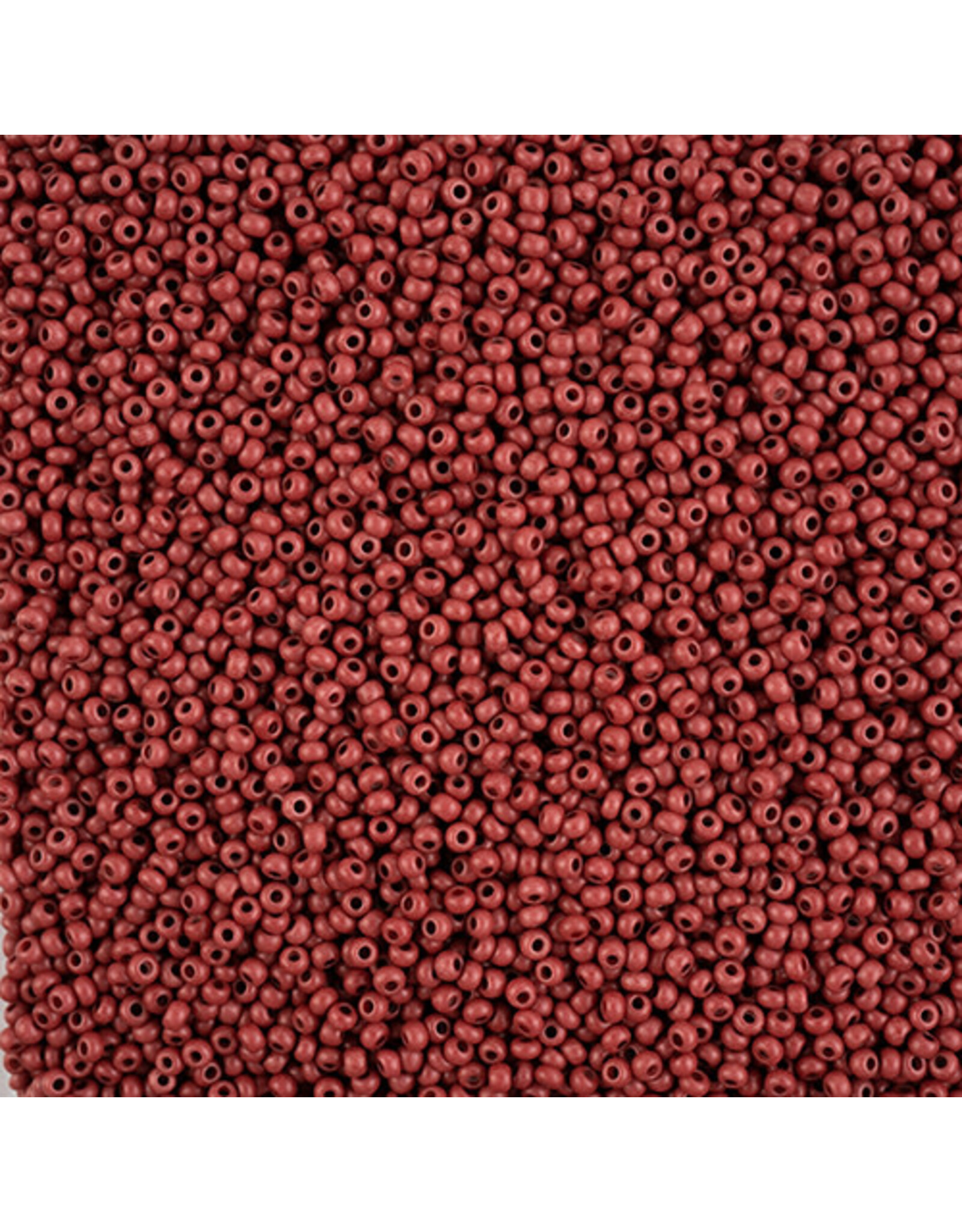 Czech 1568 10 Seed Opaque Brown Matte Terra Intensive