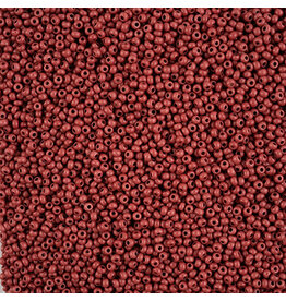 Czech 1568 10 Seed Opaque Brown Matte Terra Intensive