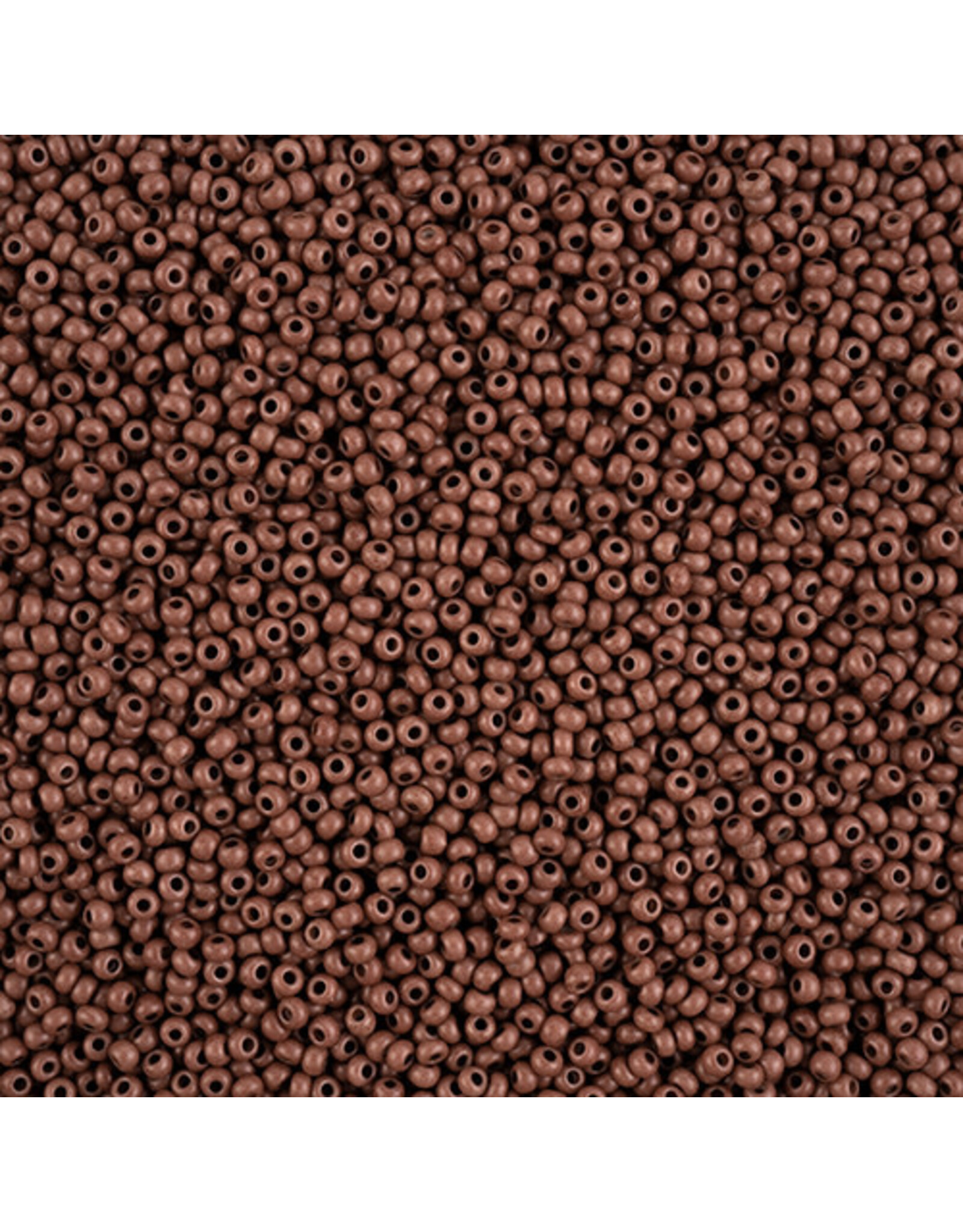 Czech 1569 10 Seed Opaque Dark  Brown Matte Terra Intensive