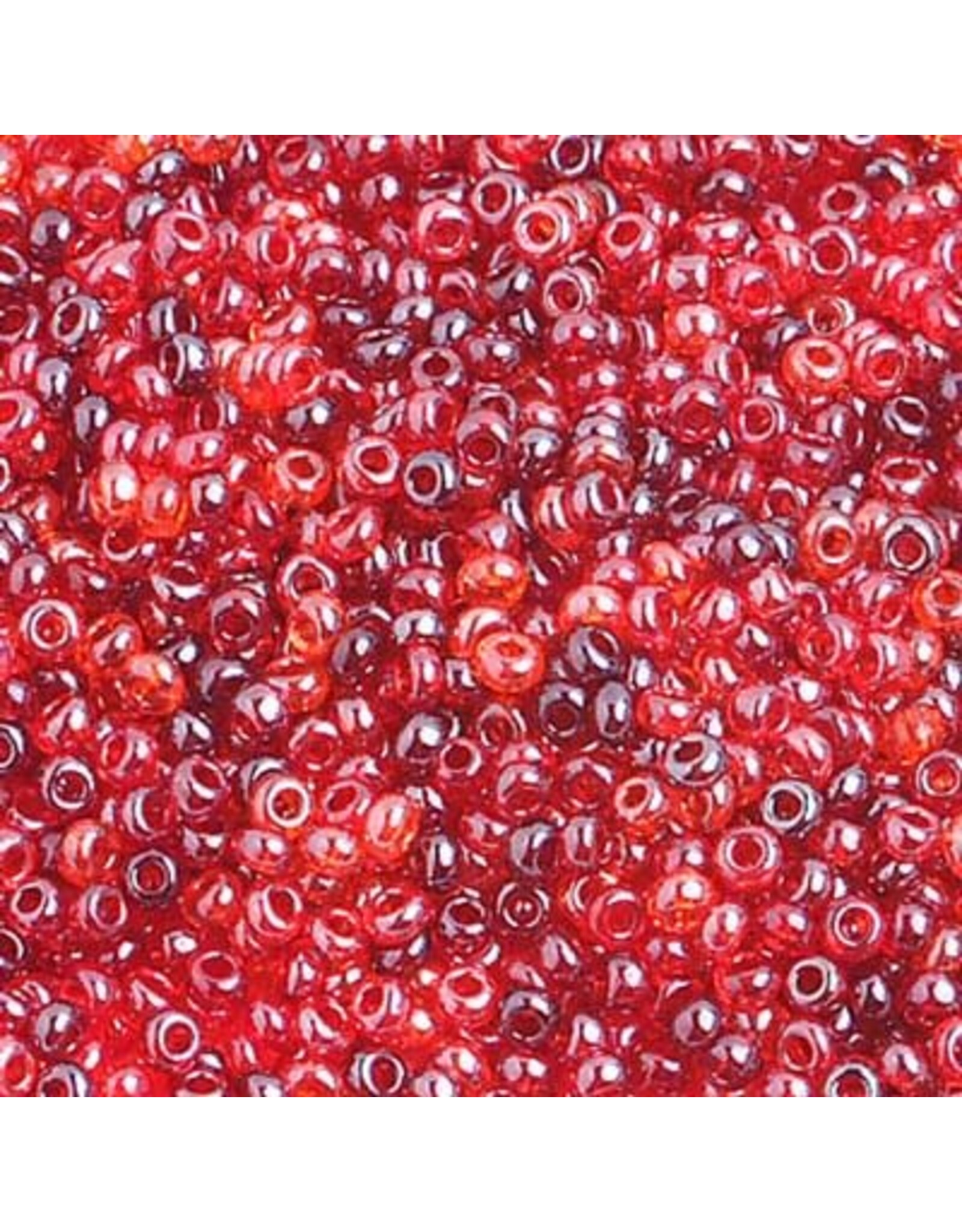 Czech 1603 10  Seed  Transparent Red Lustre Mix