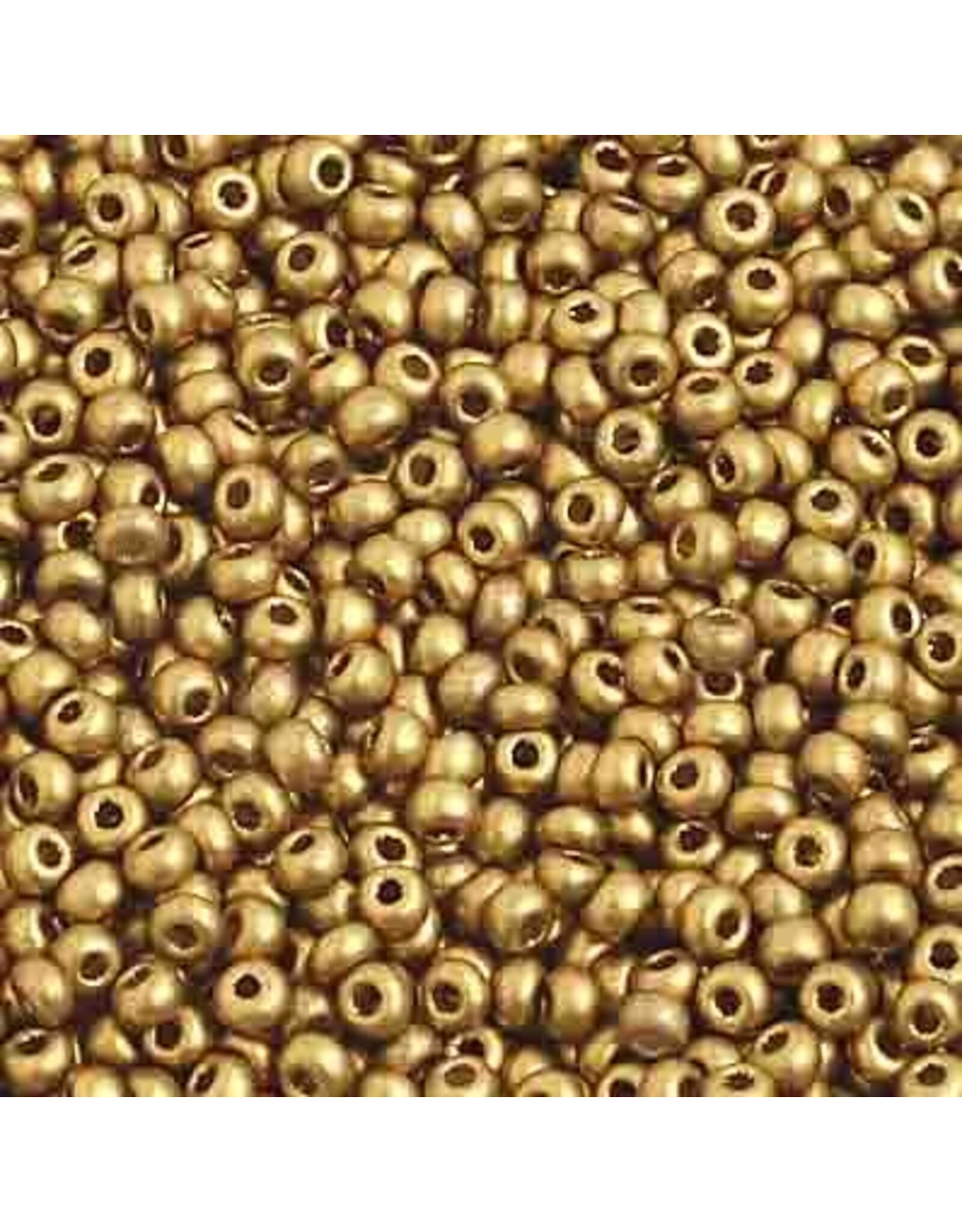 Czech 2212  10  Seed Bronze Gold Matte Metallic