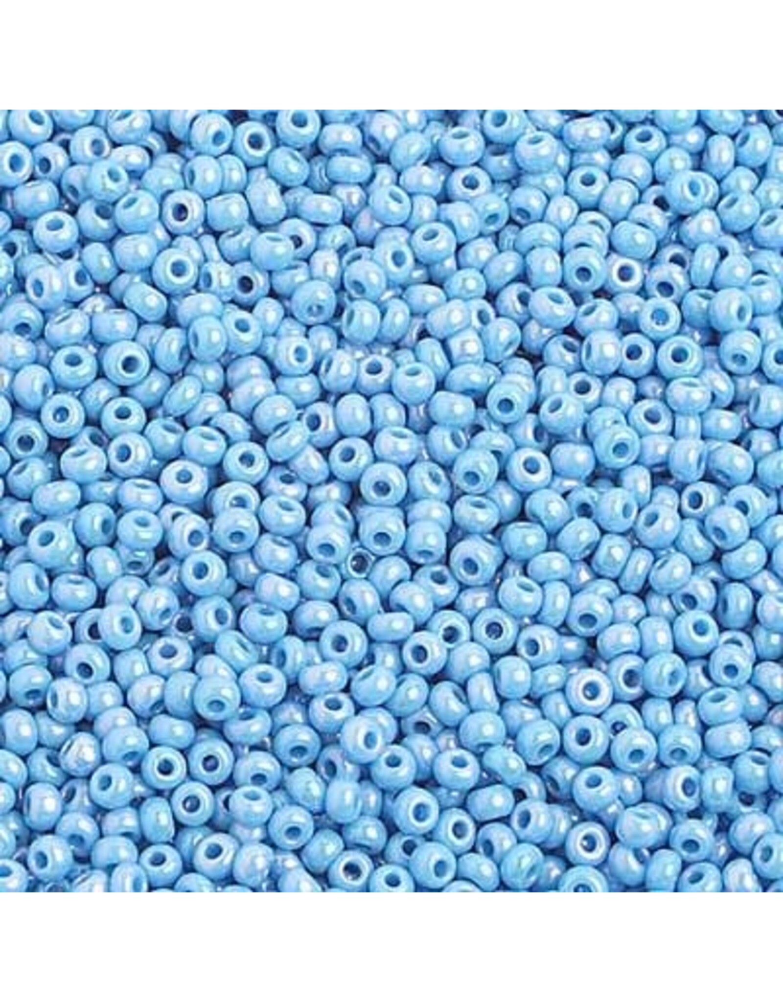 Czech 2313 10  Seed Opaque Light Blue AB