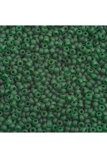 Czech 2325 10  Seed Transparent Dark Green Matte
