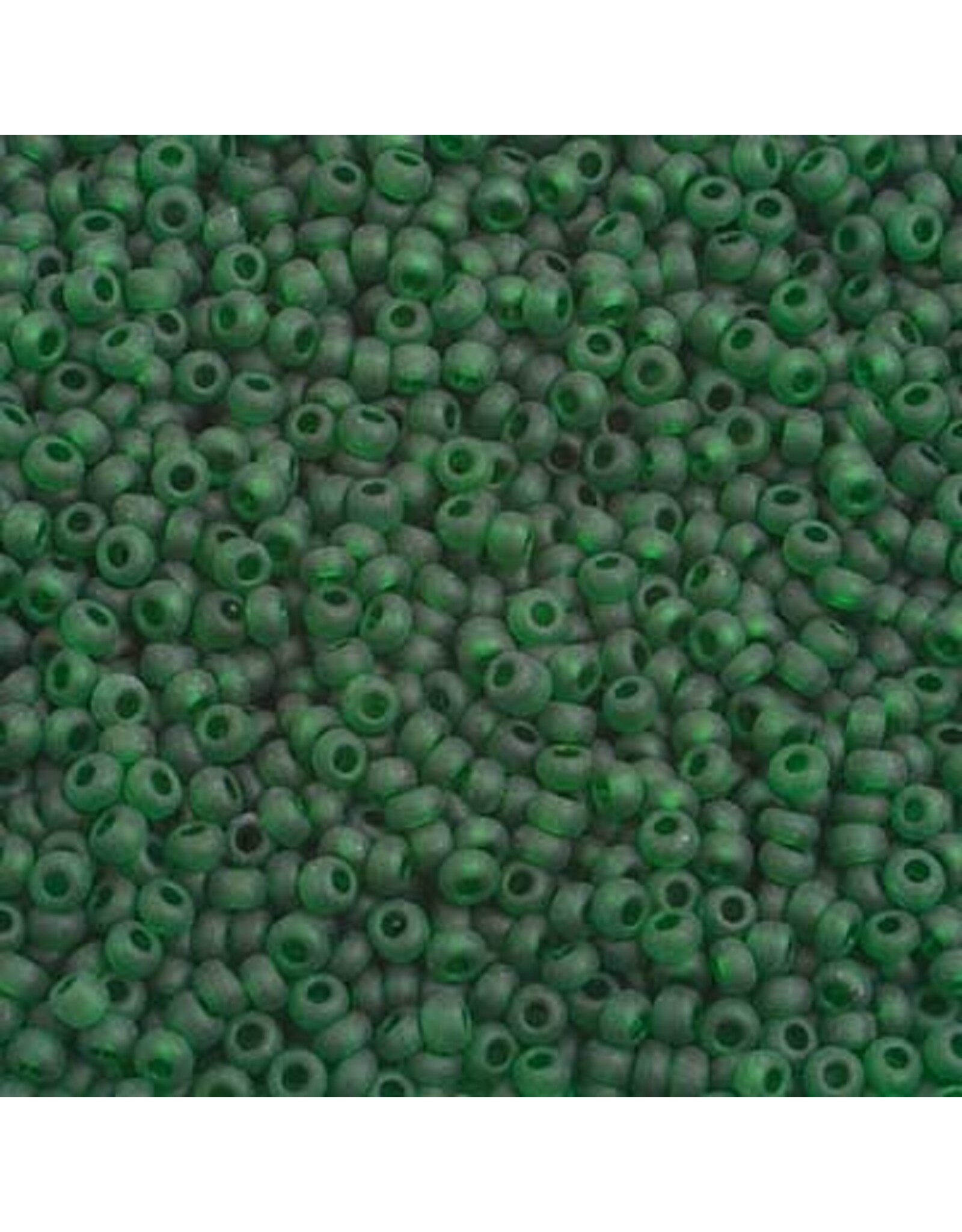 Czech 2325 10  Seed Transparent Dark Green Matte