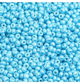 Czech 2334 10  Seed Opaque Shiny Turquoise Blue