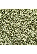 Czech 40032 10  Seed Light Green Metallic s/g