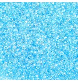 Czech 2403 10  Seed Transparent Aqua  Blue AB