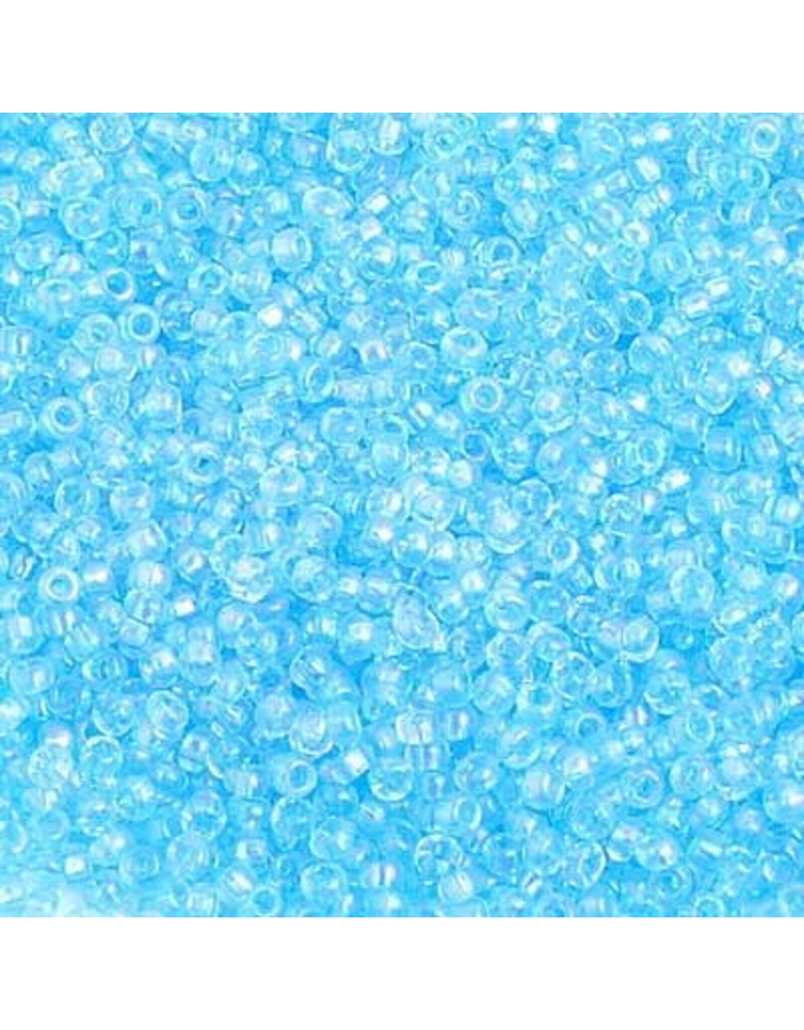 Czech 2403 10  Seed Transparent Aqua  Blue AB