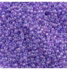 Czech 2402   10  Seed Transparent Mauve Purple AB