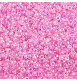 Czech 2401 10  Seed Transparent Pink AB