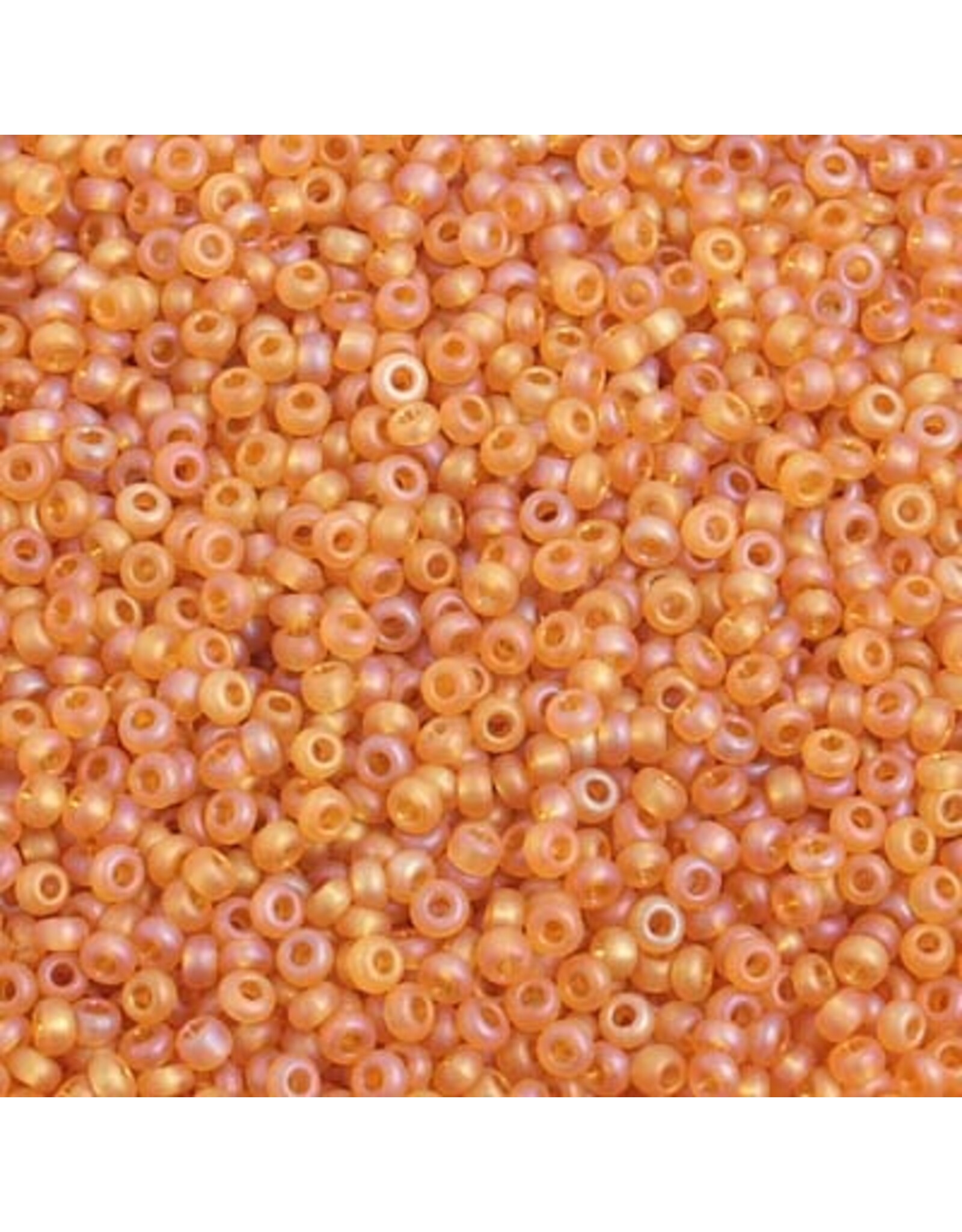 Czech 29353 10  Seed  Transparent Topaz Brown AB Matte