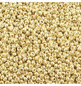 Czech 40026 10  Seed  Light Gold Metallic s/g