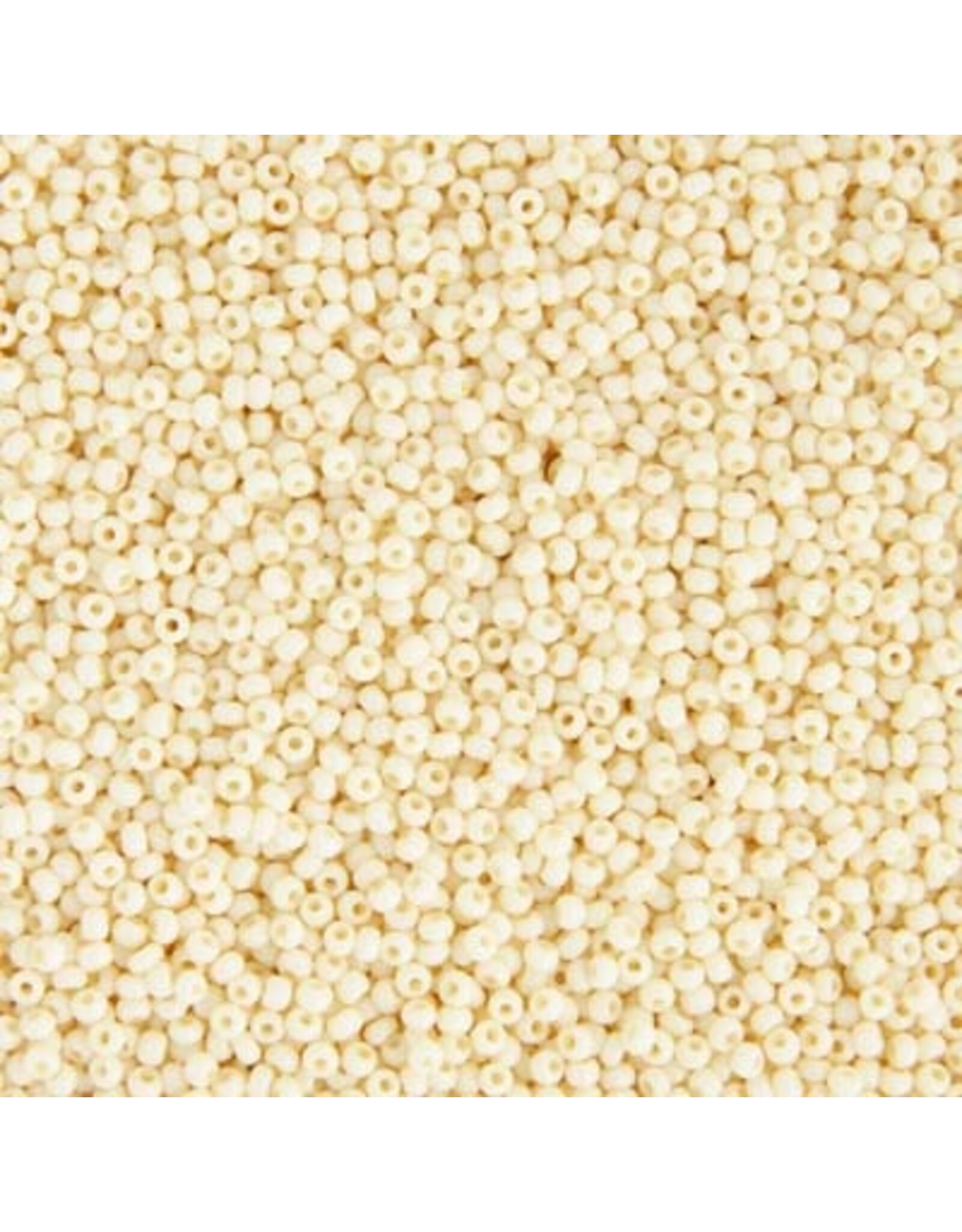 Czech 40040 10  Seed Opaque Bone Brown s/g