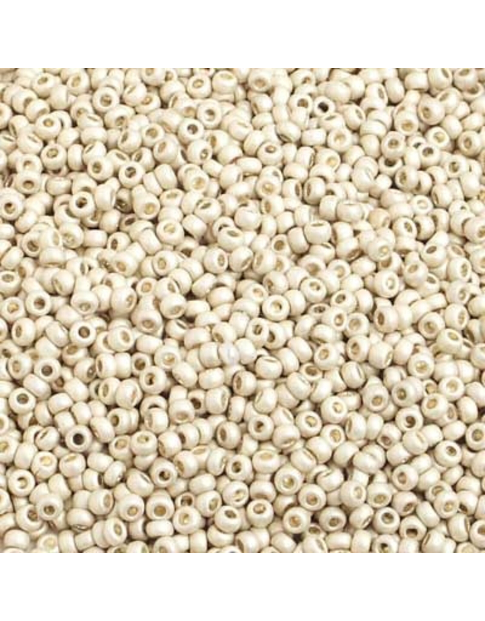 Czech 42018  10  Seed  Silver Metallic Matte Terra