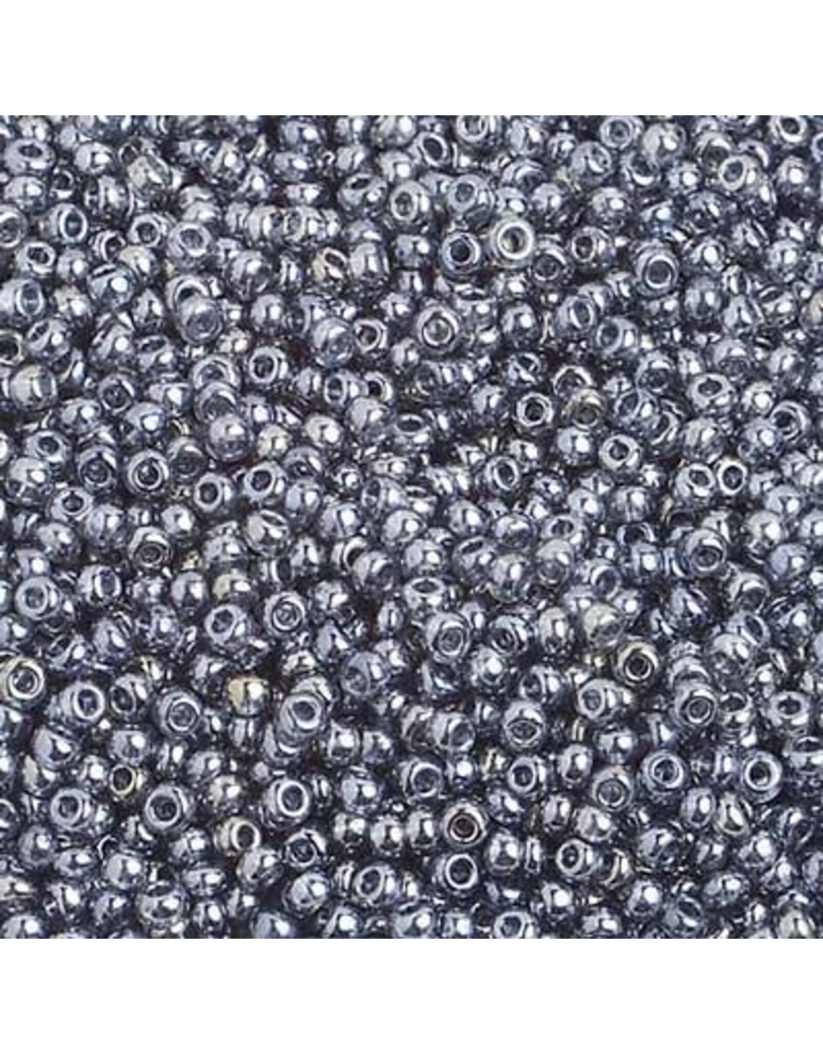 Czech 2352 10  Seed  Transparent Black Diamond  Lustre