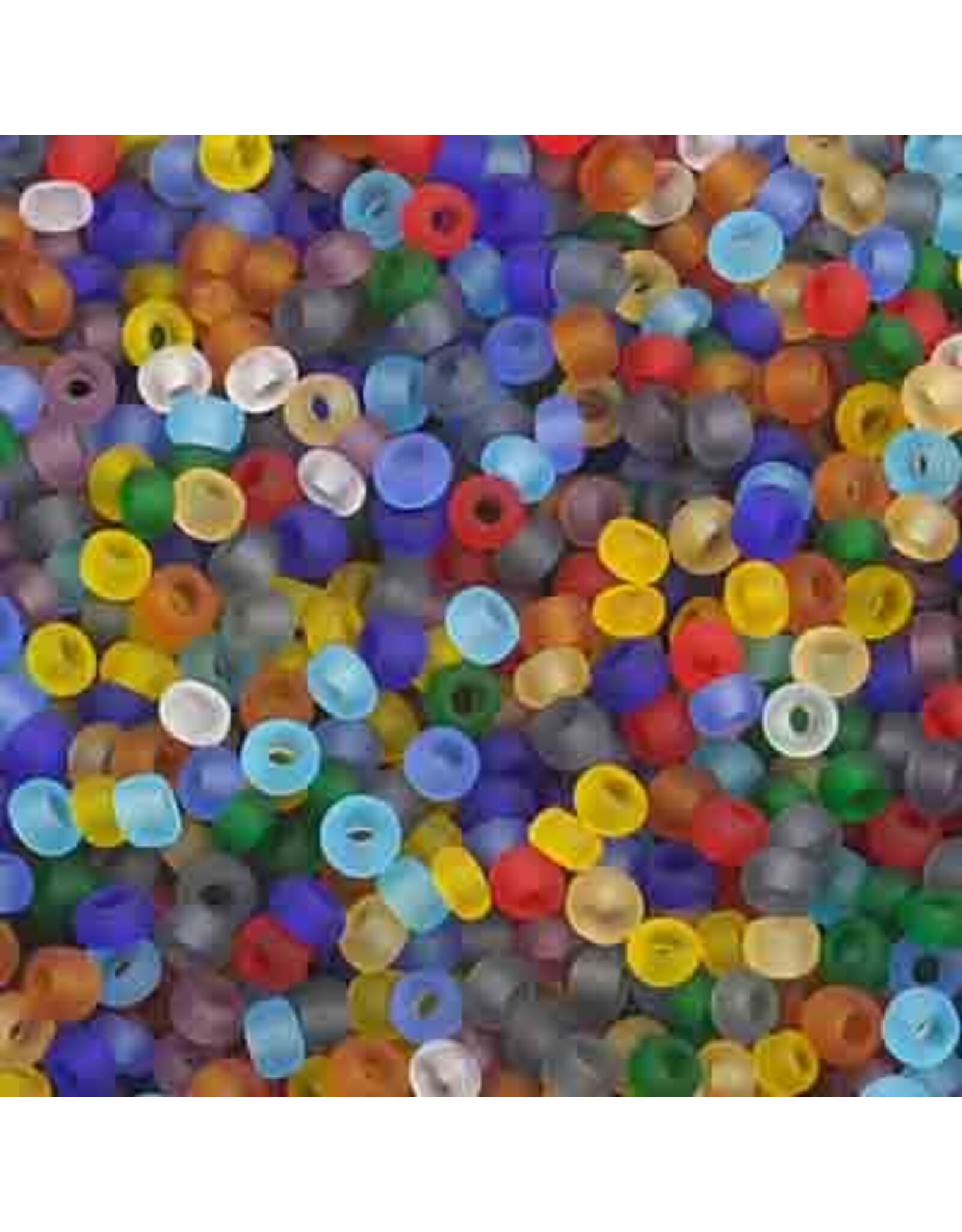 Czech 2363 10 Seed Transparent Multi  Matte