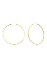 Round Link  30mm Brass Gold NF