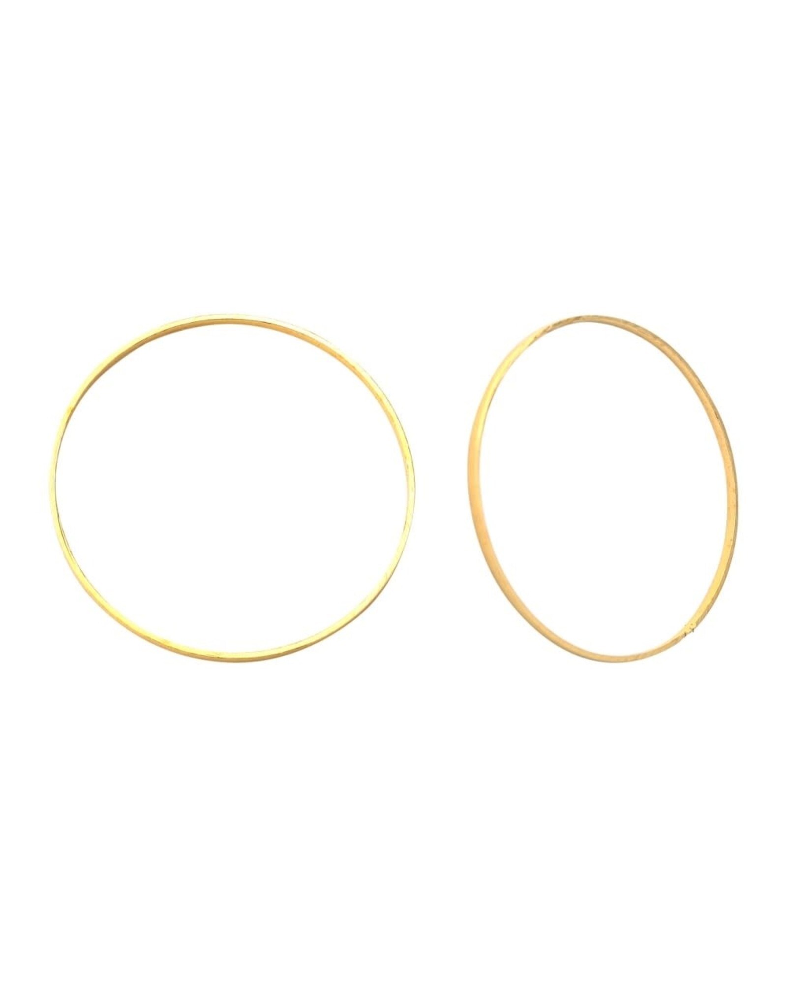 Round Link  30mm Brass Gold NF